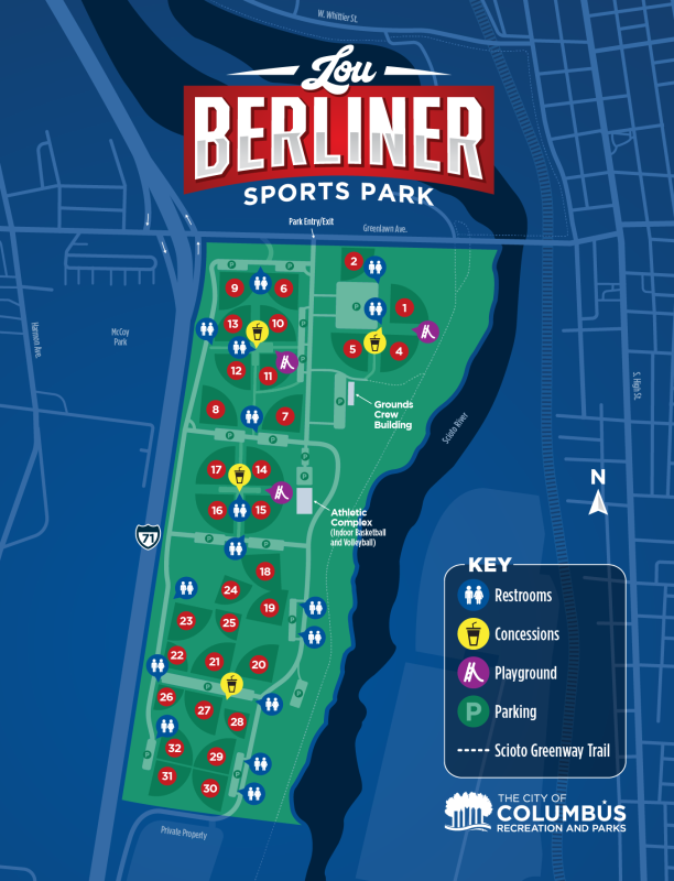 Lou Berliner Sports Park Map