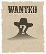 Wanted poster of unknown person
