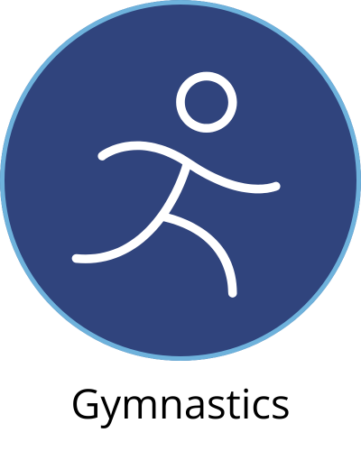 gymnastics navy circle icon (png)