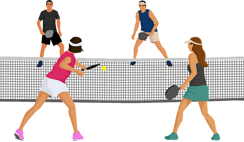 pickleball clipart (png)