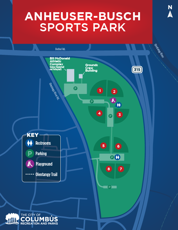 Anheuser-Busch Sports Park Map