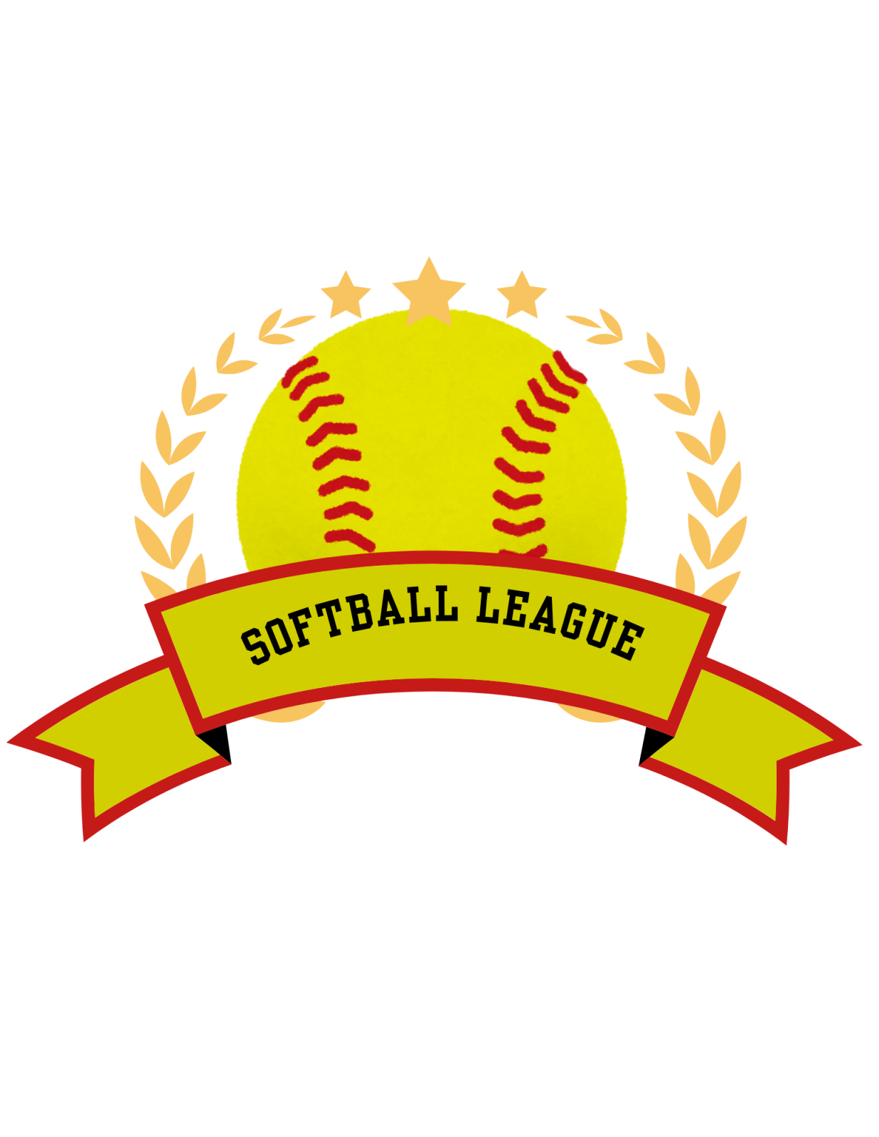Softball League Graphic (png)