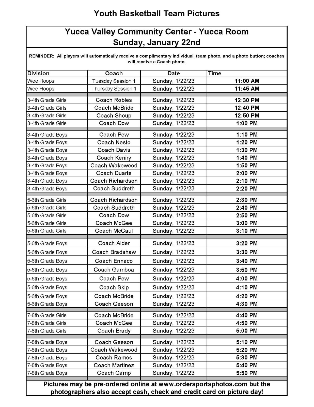 Town Of Yucca Valley QuickScores